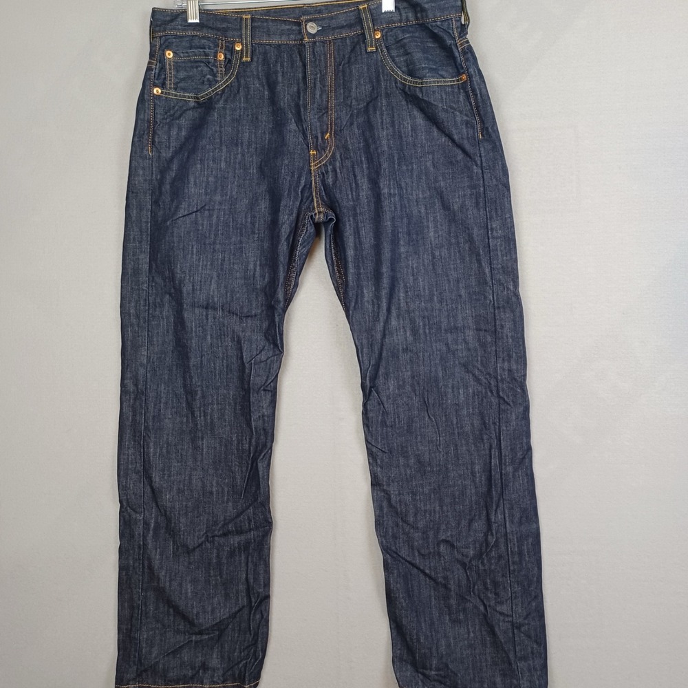 Levi's 569 Loose Baggy Straight Jeans Mens 34x32 WaterLess Denim Blue Skater